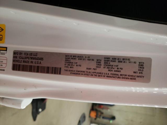 1C4JJXP67MW643405 - 2021 JEEP WRANGLER U SAHARA 4XE WHITE photo 13