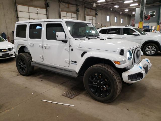 1C4JJXP67MW643405 - 2021 JEEP WRANGLER U SAHARA 4XE WHITE photo 4