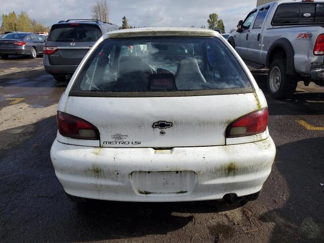 2C1MR2228Y6722852 - 2000 CHEVROLET METRO LSI WHITE photo 6