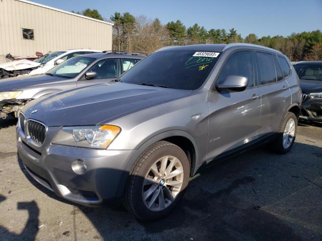 5UXWX9C53D0D07803 - 2013 BMW X3 XDRIVE28I GRAY photo 1