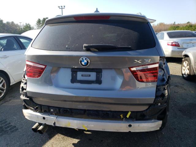 5UXWX9C53D0D07803 - 2013 BMW X3 XDRIVE28I GRAY photo 6