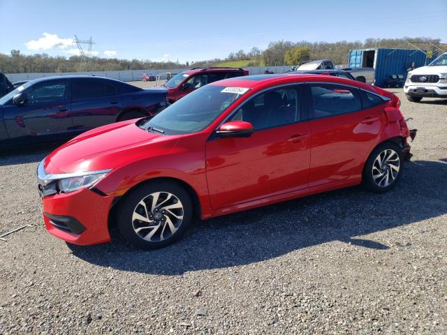 2HGFC2F71JH519378 - 2018 HONDA CIVIC EX RED photo 1