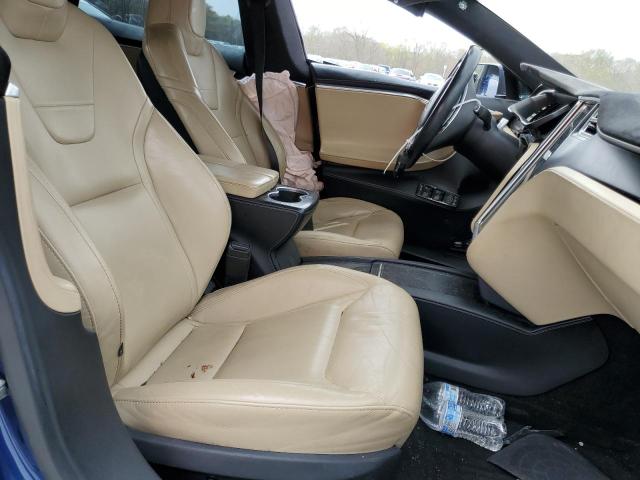 5YJSA1E25GF146783 - 2016 TESLA MODEL S 蓝色 照片 7