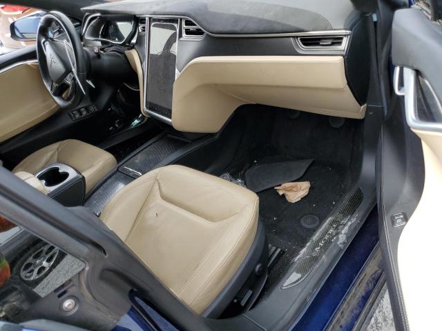 5YJSA1E25GF146783 - 2016 TESLA MODEL S 蓝色 照片 8