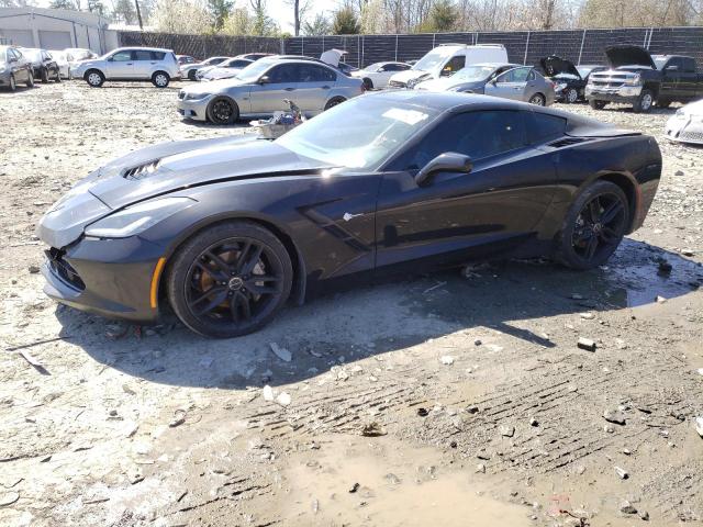 1G1YA2D76E5110492 - 2014 CHEVROLET CORVETTE STINGRAY 1LT BLACK photo 1