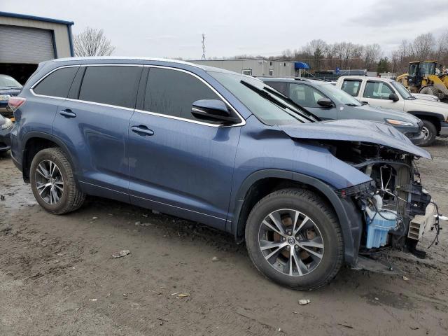 5TDJKRFH4GS271232 - 2016 TOYOTA HIGHLANDER XLE BLUE photo 4