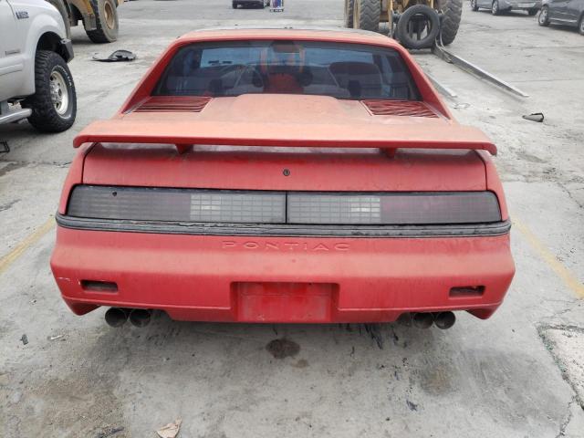 1G2PF3791GP265681 - 1986 PONTIAC FIERO SE RED photo 6