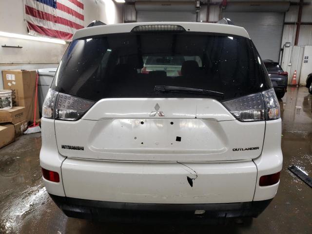 JA4LT21W88Z005161 - 2008 MITSUBISHI OUTLANDER ES WHITE photo 6