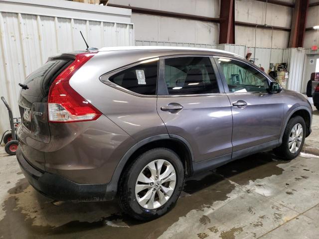 5J6RM4H77CL012874 - 2012 HONDA CR-V EXL BROWN photo 3