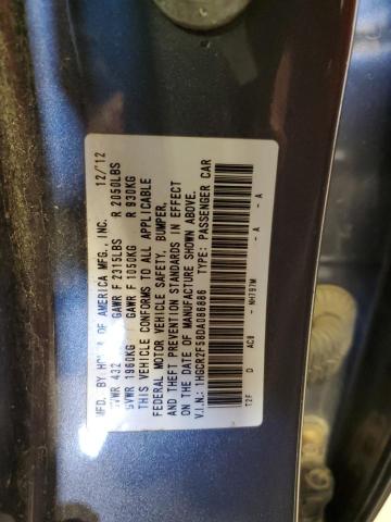 1HGCR2F58DA086886 - 2013 HONDA ACCORD SPORT GRAY photo 13