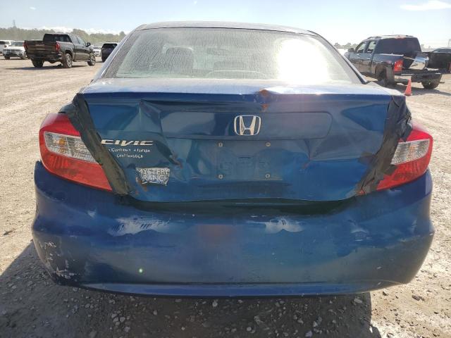 2HGFB2E55CH502444 - 2012 HONDA CIVIC LX BLUE photo 6