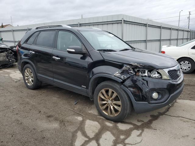 5XYKUDA25BG027227 - 2011 KIA SORENTO EX BLACK photo 4