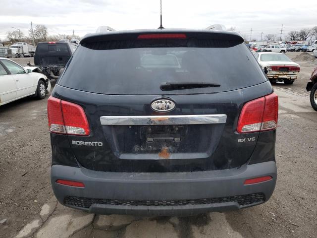 5XYKUDA25BG027227 - 2011 KIA SORENTO EX BLACK photo 6