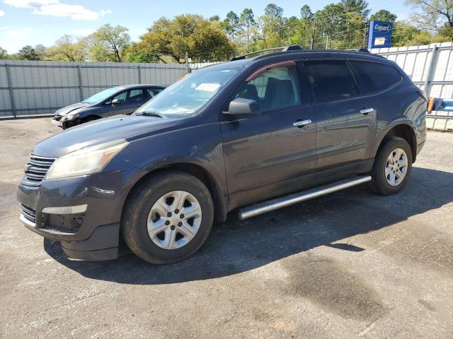 1GNKRFED7EJ360663 - 2014 CHEVROLET TRAVERSE LS GRAY photo 1