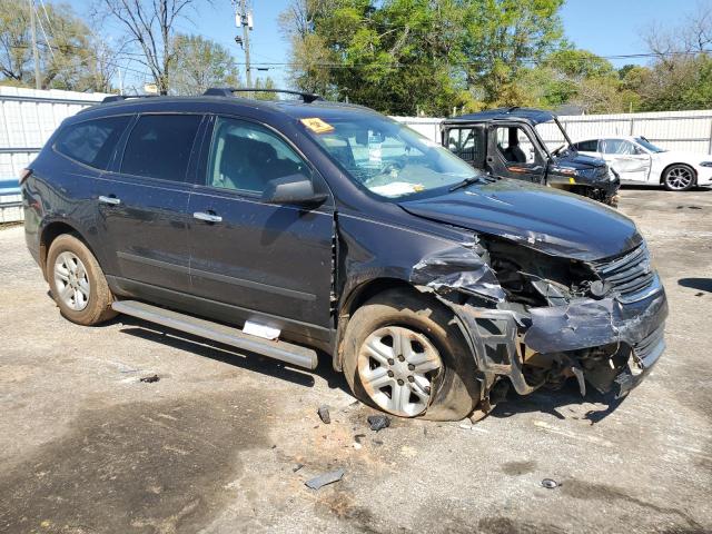 1GNKRFED7EJ360663 - 2014 CHEVROLET TRAVERSE LS GRAY photo 4