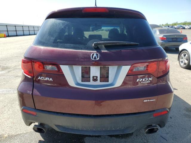 5J8TB1H24BA000696 - 2011 ACURA RDX BURGUNDY photo 6