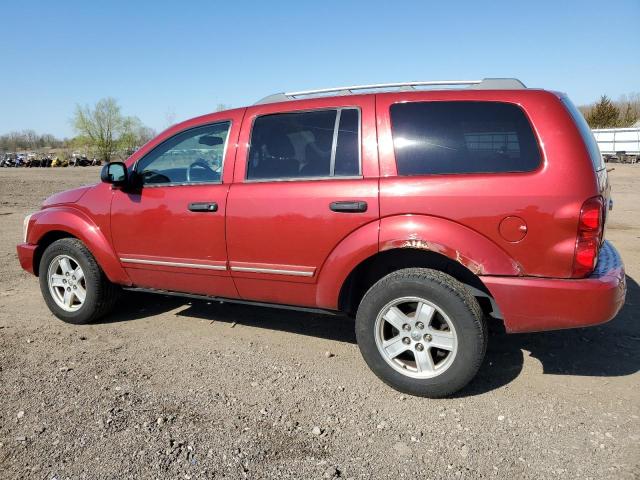 1D4HB58216F164592 - 2006 DODGE DURANGO LIMITED RED photo 2