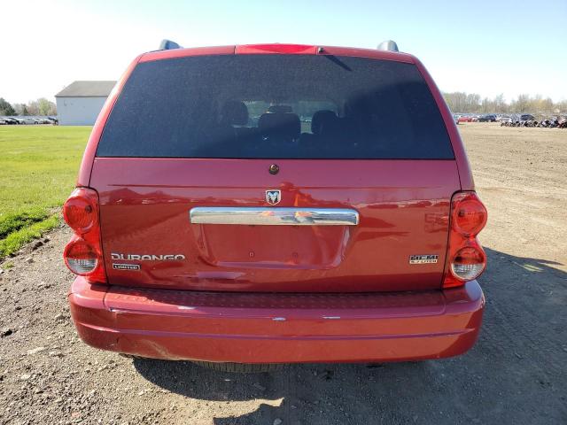 1D4HB58216F164592 - 2006 DODGE DURANGO LIMITED RED photo 6