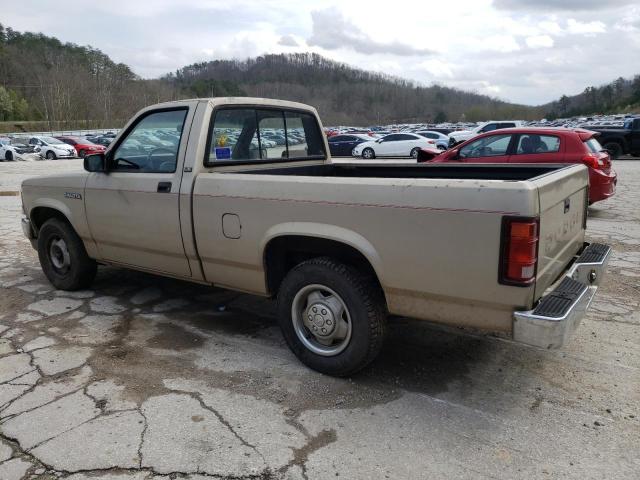 1B7FL26X5PS147477 - 1993 DODGE DAKOTA GOLD photo 2