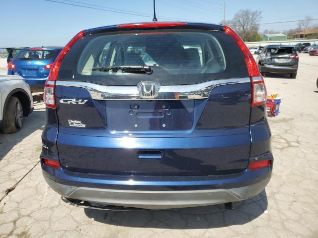 2HKRM3H35FH558353 - 2015 HONDA CR-V LX BLUE photo 6