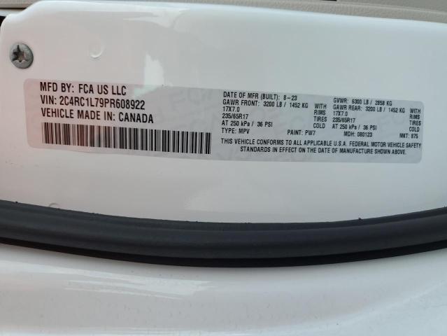 2C4RC1L79PR608922 - 2023 CHRYSLER PACIFICA HYBRID TOURING L WHITE photo 13