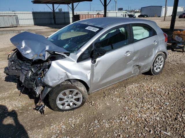 KNADM5A31D6096586 - 2013 KIA RIO LX SILVER photo 1