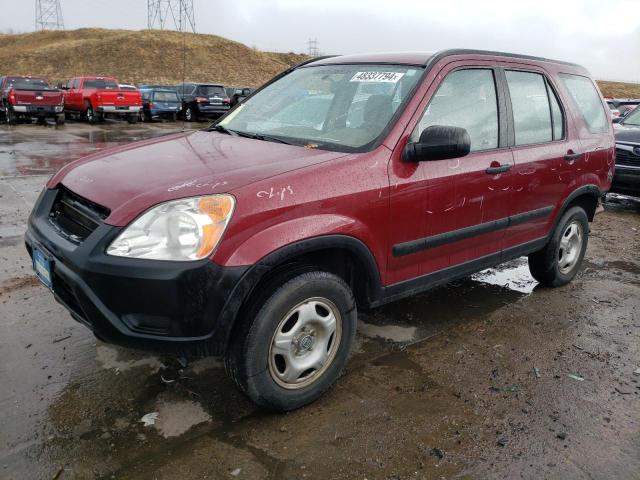 JHLRD78412C084586 - 2002 HONDA CR-V LX BURGUNDY photo 1