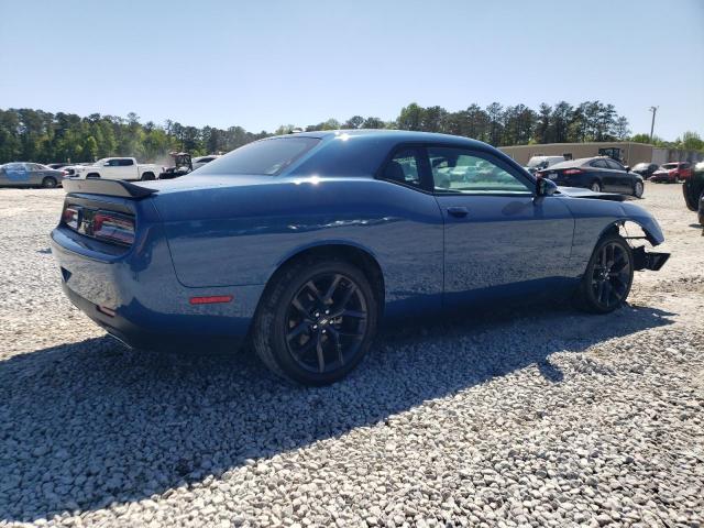 2C3CDZAG7NH122377 - 2022 DODGE CHALLENGER SXT BLUE photo 3