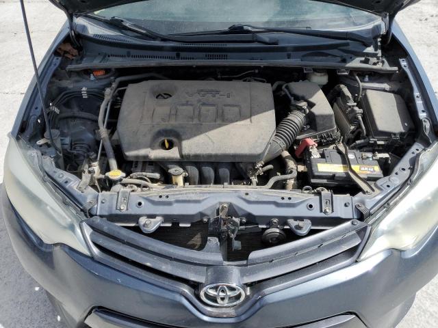 5YFBURHE3FP243303 - 2015 TOYOTA COROLLA L BLUE photo 11