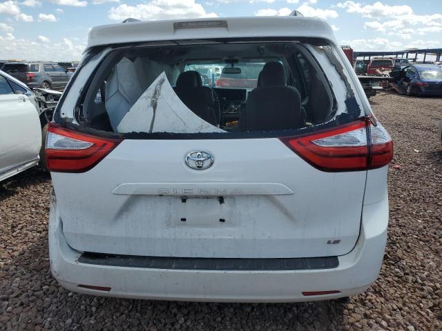 5TDKK3DC5FS610118 - 2015 TOYOTA SIENNA LE WHITE photo 6