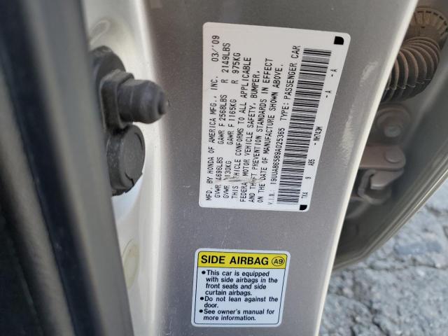 19UUA86589A025365 - 2009 ACURA TL SILVER photo 12