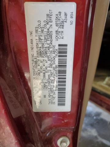 5TBBT44114S455705 - 2004 TOYOTA TUNDRA ACCESS CAB SR5 MAROON photo 12