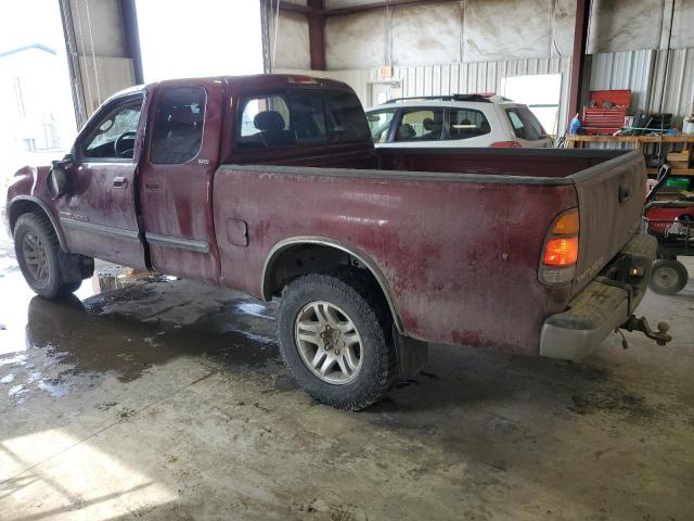 5TBBT44114S455705 - 2004 TOYOTA TUNDRA ACCESS CAB SR5 MAROON photo 2