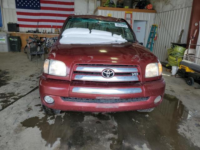 5TBBT44114S455705 - 2004 TOYOTA TUNDRA ACCESS CAB SR5 MAROON photo 5