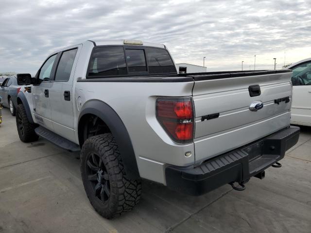 1FTFW1R61BFC03405 - 2011 FORD F150 SVT RAPTOR SILVER photo 2