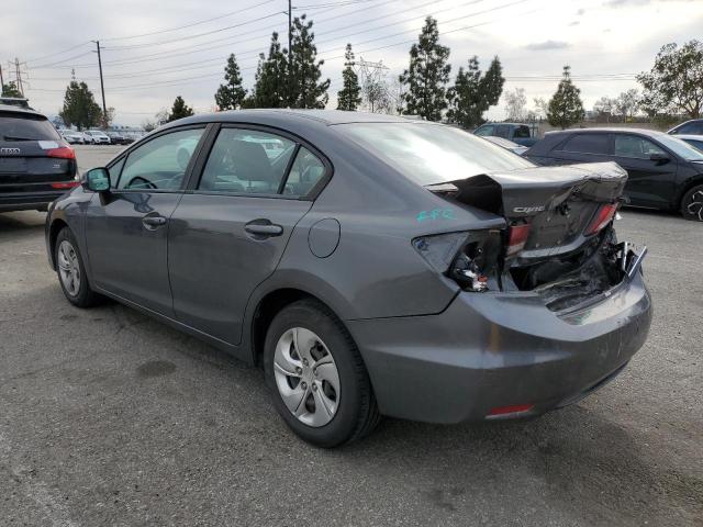 2HGFB2F5XDH560369 - 2013 HONDA CIVIC LX CHARCOAL photo 2