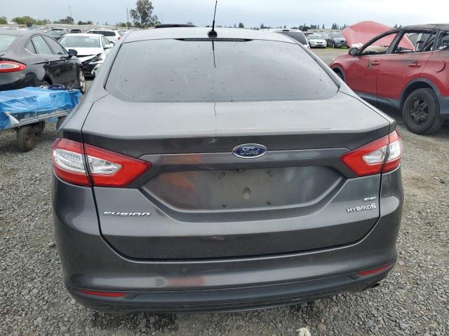 3FA6P0LU5GR366962 - 2016 FORD FUSION SE HYBRID GRAY photo 6