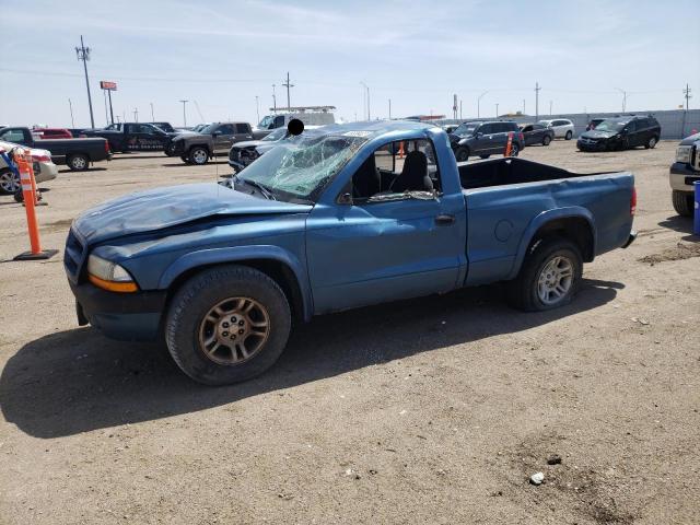 1B7FL36X62S586203 - 2002 DODGE DAKOTA SPORT BLUE photo 1