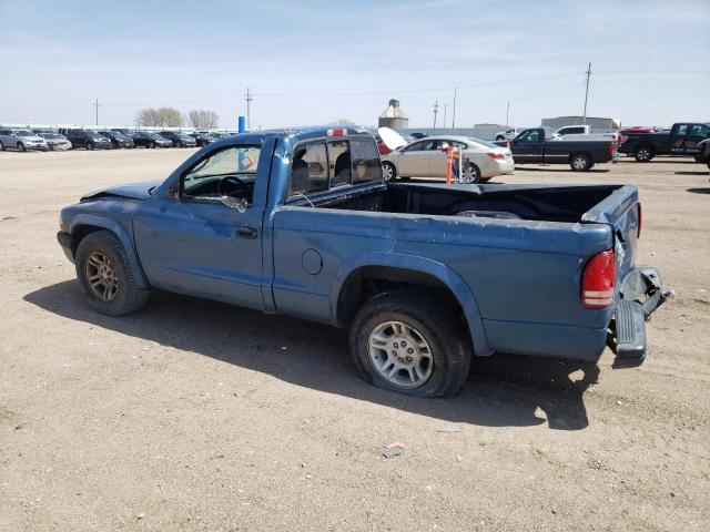 1B7FL36X62S586203 - 2002 DODGE DAKOTA SPORT BLUE photo 2