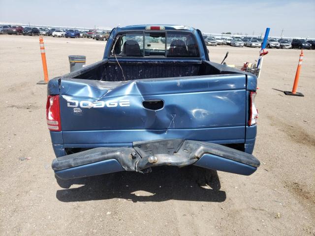 1B7FL36X62S586203 - 2002 DODGE DAKOTA SPORT BLUE photo 6