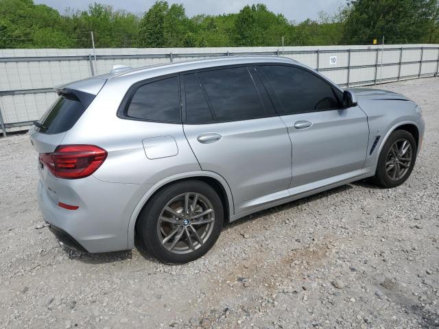 5UXTR9C59KLP76514 - 2019 BMW X3 XDRIVE30I SILVER photo 3