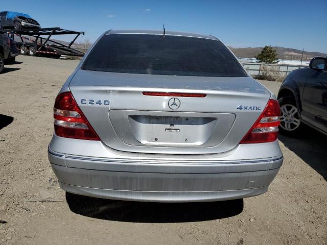 WDBRF81J75F655531 - 2005 MERCEDES-BENZ C 240 4MATIC GRAY photo 6