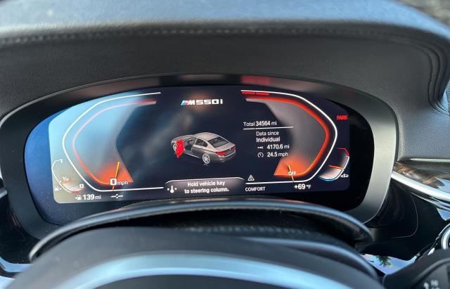 WBAJS7C01LCD90676 - 2020 BMW M550XI BLACK photo 8