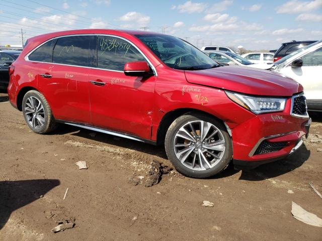 5J8YD3H54KL011126 - 2019 ACURA MDX TECHNOLOGY RED photo 4