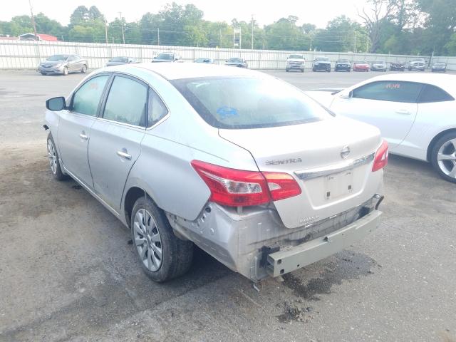 3N1AB7AP7JY304620 - 2018 NISSAN SENTRA S SILVER photo 3