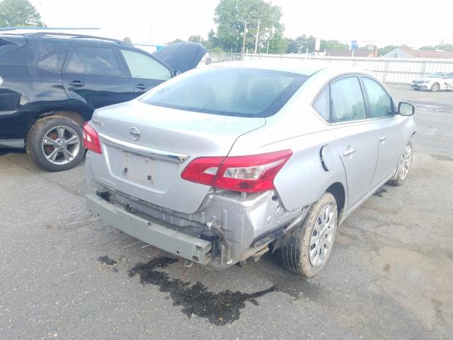 3N1AB7AP7JY304620 - 2018 NISSAN SENTRA S SILVER photo 4