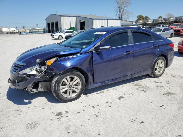 5NPEB4AC7EH922940 - 2014 HYUNDAI SONATA GLS BLUE photo 1