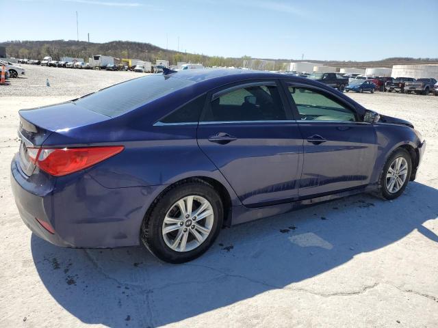 5NPEB4AC7EH922940 - 2014 HYUNDAI SONATA GLS BLUE photo 3