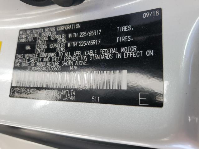 JTJYARBZ4K2133655 - 2019 LEXUS NX 300 BASE 白色 照片 13