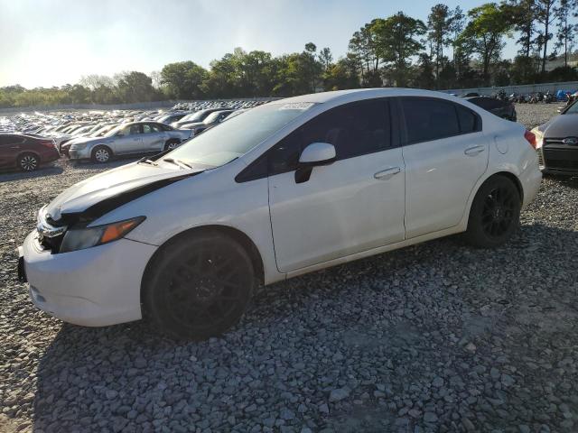 2HGFB2F52CH561501 - 2012 HONDA CIVIC LX WHITE photo 1